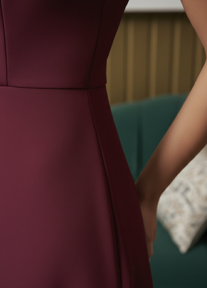 Elegant Full-Length A-Line Gown